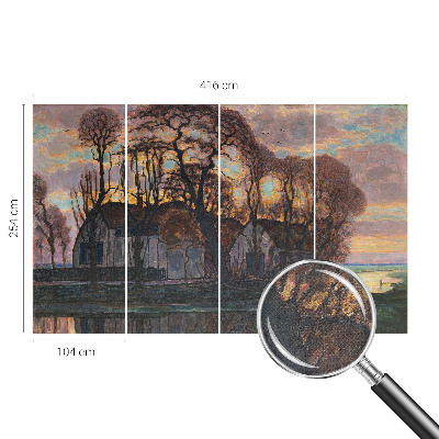 Peel and stick fototapet Kvällslandskap