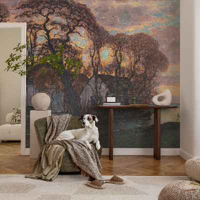 Peel and stick fototapet Kvällslandskap