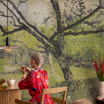 Fototapet barn Vårparken