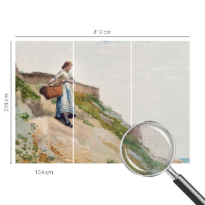 Självhäftande fototapet Kvinnligt landskap