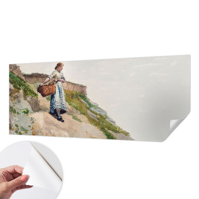 Självhäftande fototapet med motiv av ett kvinnligt landskap
