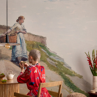 Självhäftande fototapet Kvinnligt landskap