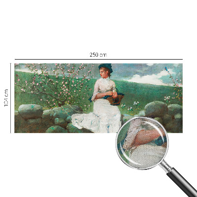 Självhäftande fotovägg Blommig fred