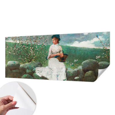 Självhäftande fotovägg Blommig fred