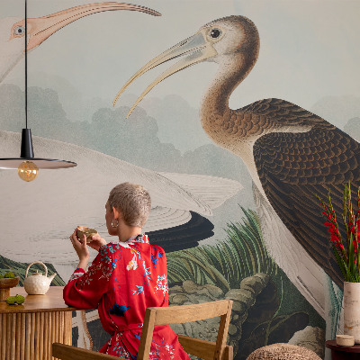 Fototapet för barn Fågelpar