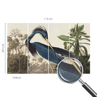 3D fototapet med motiv av exotisk natur