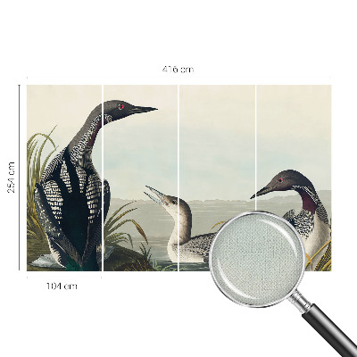 Fototapet barn Fåglar över vattnet