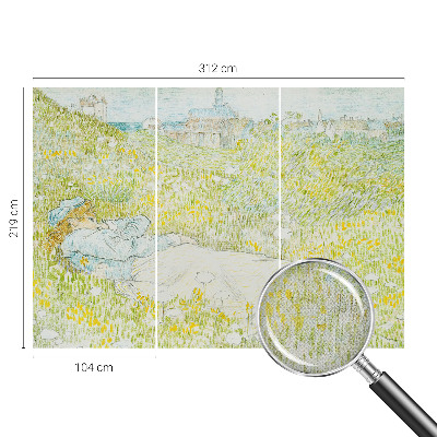 Peel and stick fototapet med motiv av våravkoppling