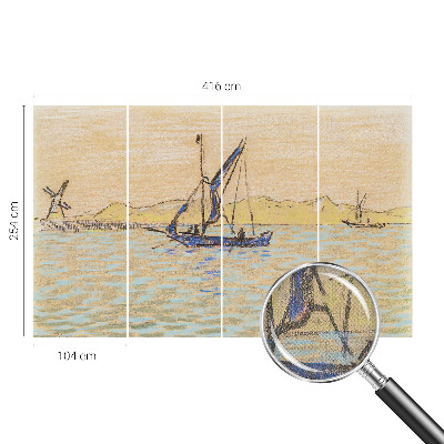 3D fototapet Fredens hav