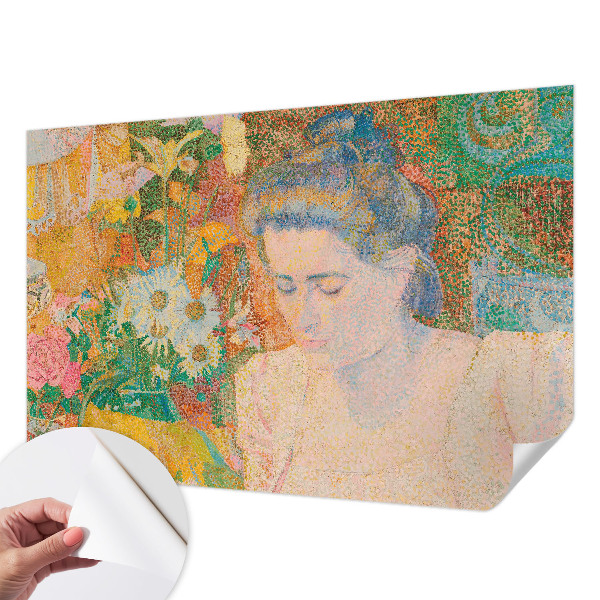 Självhäftande fototapet Blomsterporträtt