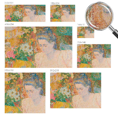 Självhäftande fototapet Blomsterporträtt