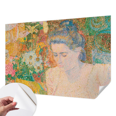 Självhäftande fototapet Blomsterporträtt