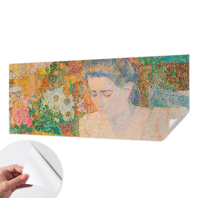 Självhäftande fototapet Blomsterporträtt