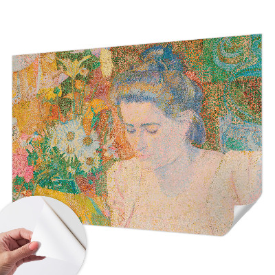 Självhäftande fototapet Blomsterporträtt