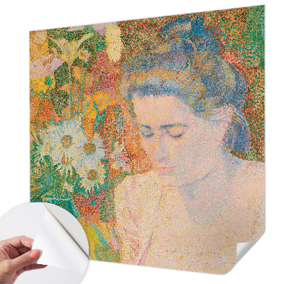 Självhäftande fototapet Blomsterporträtt