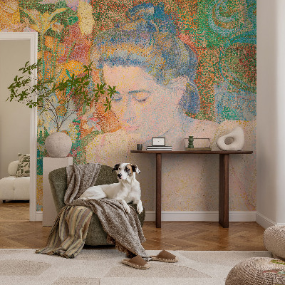 Självhäftande fototapet Blomsterporträtt