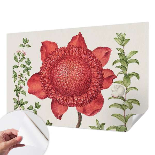 Fototapet barn med blommigt mönster