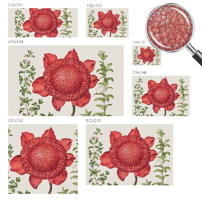 Fototapet barn med blommigt mönster