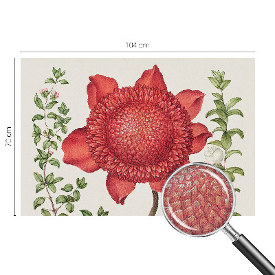 Fototapet barn med blommigt mönster