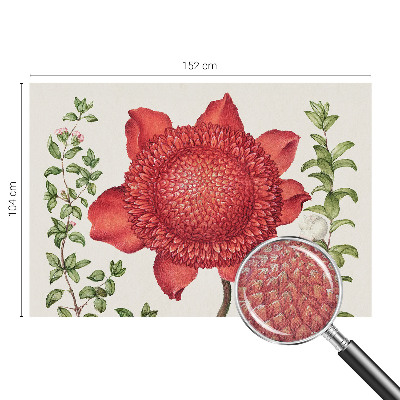 Fototapet barn med blommigt mönster
