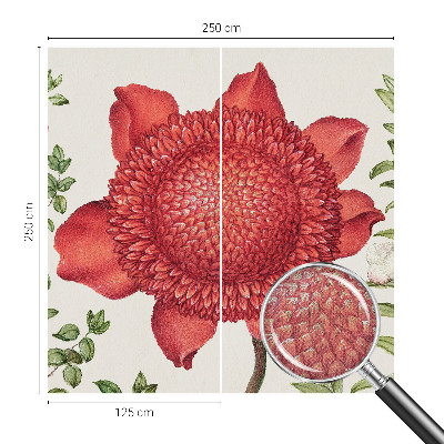 Fototapet barn med blommigt mönster