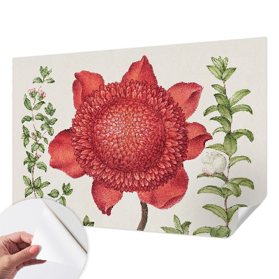 Fototapet barn med blommigt mönster