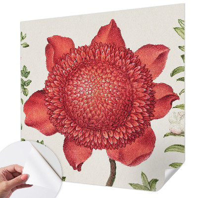 Fototapet barn med blommigt mönster