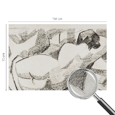 Självhäftande fotovägg En lögnaktig figur