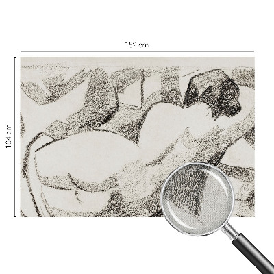 Självhäftande fotovägg En lögnaktig figur