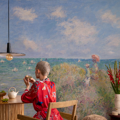 Fototapet barn med ett fridfullt landskap