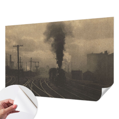 Fototapet för barn med motiv av ett industrilandskap