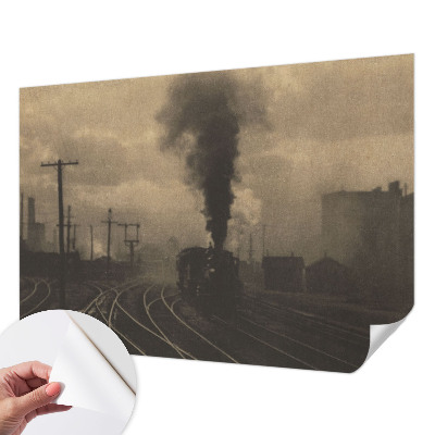 Fototapet för barn med motiv av ett industrilandskap
