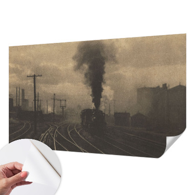 Fototapet för barn med motiv av ett industrilandskap