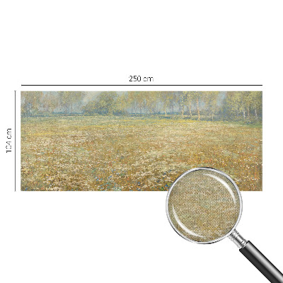 Fototapet barnrum med motiv av ett blommande fält