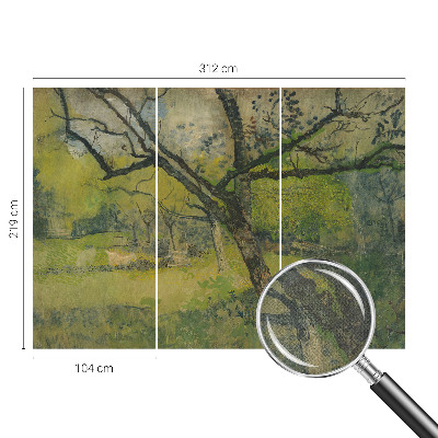 Självhäftande fototapet Grönt landskap