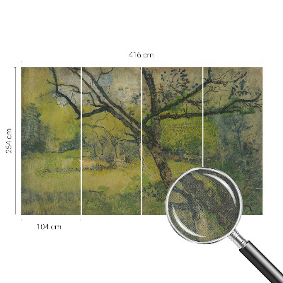 Självhäftande fototapet Grönt landskap