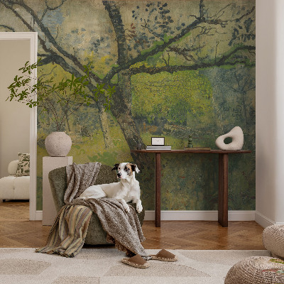 Självhäftande fototapet Grönt landskap