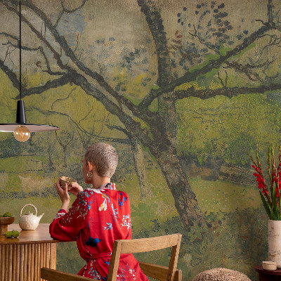 Självhäftande fototapet Grönt landskap