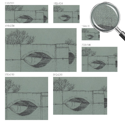 Peel and stick fototapet Bågbro