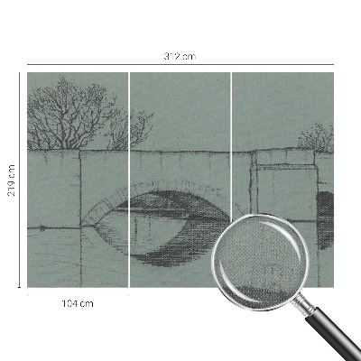 Peel and stick fototapet Bågbro