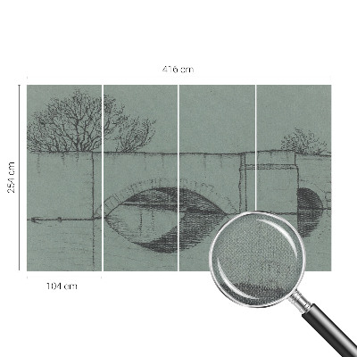 Peel and stick fototapet Bågbro