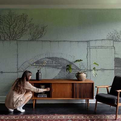 Peel and stick fototapet Bågbro