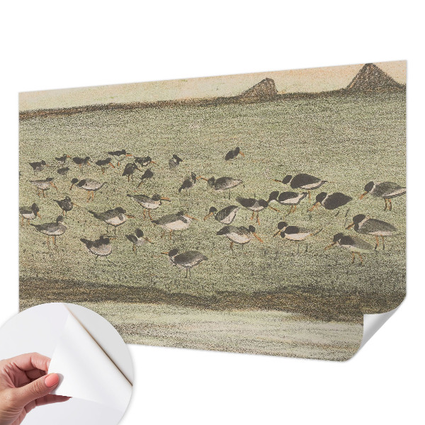 Självhäftande fotovägg Fågelns fred