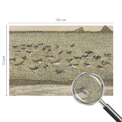 Självhäftande fotovägg Fågelns fred