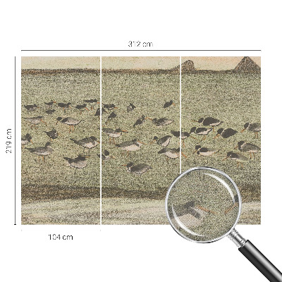 Självhäftande fotovägg Fågelns fred