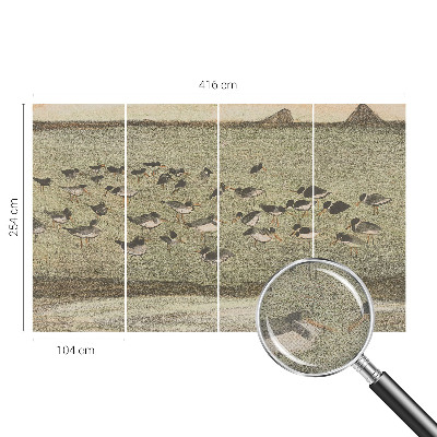 Självhäftande fotovägg Fågelns fred