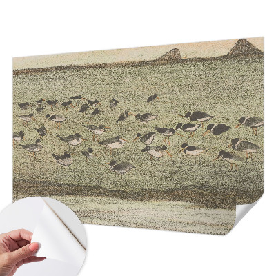 Självhäftande fotovägg Fågelns fred