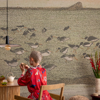 Självhäftande fotovägg Fågelns fred