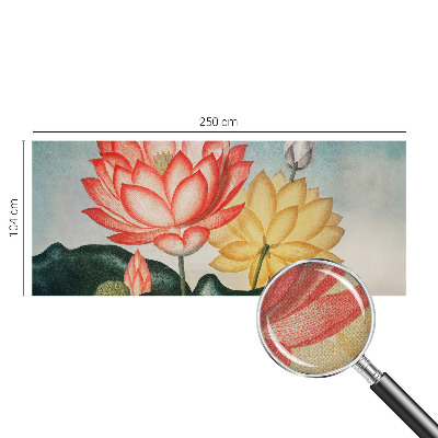Självhäftande fototapet med motiv av lotusblommor