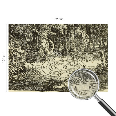 Peel and stick fototapet med motiv av en magisk cirkel